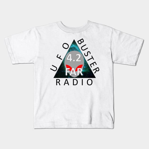 UFO Buster Radio Logo Kids T-Shirt by UFOBusterRadio42